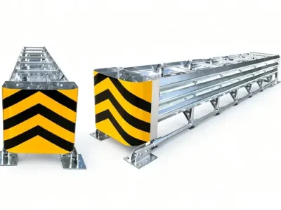 Steel Anti-Collision Crash Cushion Barrier