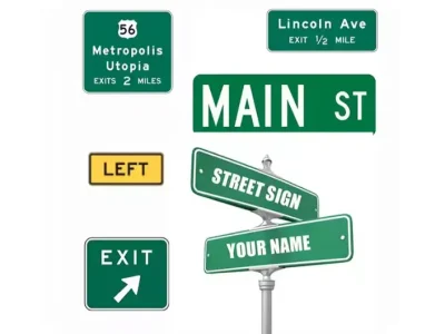 Reflective Signage Traffic Signs Speed Limit Sign Speed Slow Down Warning Signs for Road Safety