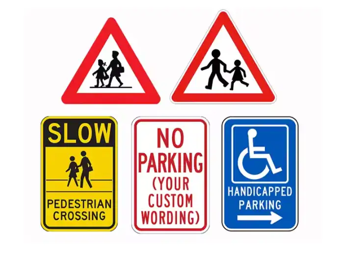Reflective Signage Traffic Signs Speed Limit Sign Speed Slow Down Warning Signs for Road Safety - Image 2